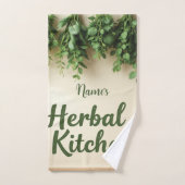 Rustic Herb Küche Personalisiert Handtuch Badhandtuch Set (Handtuch)