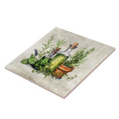 Rustic Herbs & Spices in Bottles & Pots  Fliese (Seite)