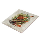 Rustic Herbs & Spices Watercolors Fliese (Seite)