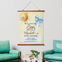 Rustic Hier kommt der Sohn Junge Baby Shower