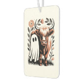 Rustic Highland Cow Ghost Halloween Autolufterfrischer (Links)