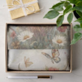 Rustic Highland Cow With Butterfly Decoupage Seidenpapier (Geschenk)