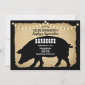 Rustic Hog Company Mitarbeiterbewertung GRILLEN Einladung (Vorderseite)
