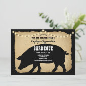 Rustic Hog Company Mitarbeiterbewertung GRILLEN Einladung (Stehend Vorderseite)