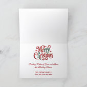 Rustic Holiday Horse Christmas Feiertagskarte (Innenseite)