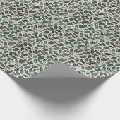 Rustic Holly Christmas Geschenkpapier (Ecke)