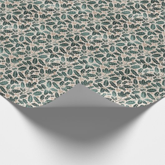 Rustic Holly Christmas Geschenkpapier (Ecke)