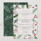 Rustic Holries Weihnachtsbühnen Einladung (Vorne/Hinten)