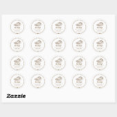 Rustic Homemade with Love Sketch Bakery Sticker (Blatt)