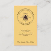 Rustic Honey Bee Beekeeper Apiary Business Card Visitenkarte (Vorderseite)
