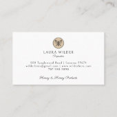 Rustic Honey Bee Beekeeper Apiary Visitenkarte (Rückseite)