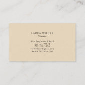 Rustic Honey Bee Beekeeper Apiary Visitenkarte (Rückseite)