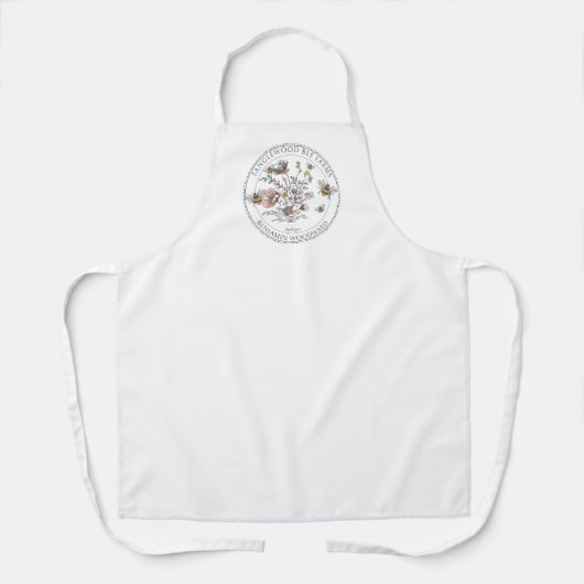 Rustic Honey Bee Florals Apiary Beekeeper  Schürze (Vorderseite)