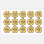 Rustic Honey Jar Label Honey Bee & Apiary Name Etiketten (Blatt)
