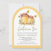 Rustic Honey Jar Sweet wie Bier Arch Baby Dusche Einladung (Vorderseite)