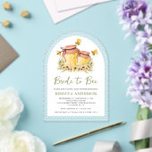 Rustic Honey Jars Bride to Bee Arch Bridal Shower Acryleinladungen (Insitu (Hochzeit))
