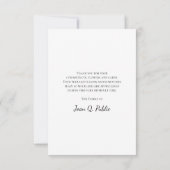 Rustic Horse Bit Satin Beerdigung Beileid Dankeskarte (Rückseite)