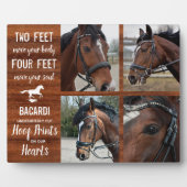 Rustic Horse Memorial Equine Fotolage Plaque Fotoplatte (Vorderseite)