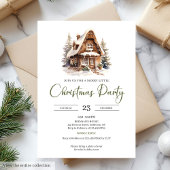 Rustic House Minimalist Scandinavian Style Xmas Einladung