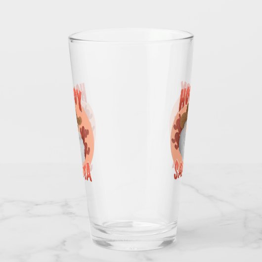 Rustic Howdy Santa Western Cowboy Weihnachten Glas (Rechts)