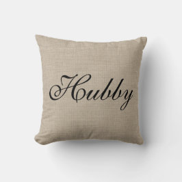 Rustic Hubby Herr Pillow Kissen