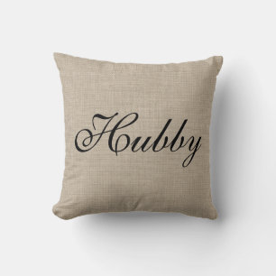 Rustic Hubby Herr Pillow Kissen