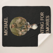 Rustic Hunter Deer Antler Memories Photo Sherpadecke (Vorderseite (Horizontal))