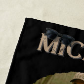 Rustic Hunter Deer Antler Outdoors Man Photo Strandtuch (Beispiel)