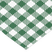 Rustic Hunter Green Gingham Buffalo Kariert Kurzer Tischläufer (Ecke)