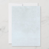 Rustic Hydrangea Blue White Floral Bridal Shower Einladung (Rückseite)