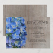Rustic Hydrangea Bridal Dusche Einladungen (Vorne/Hinten)
