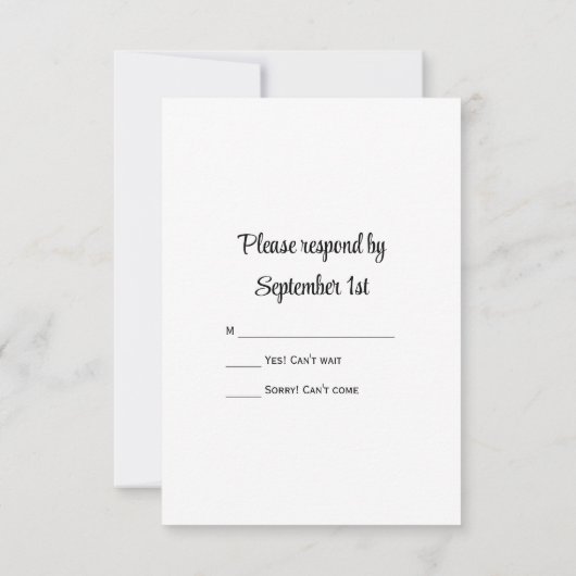 Rustic Hydrangea Cowboy Boots Western Wedding RSVP (Rückseite)