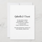 Rustic Hydrangea und Cowboy Boots Save the Date (Rückseite)