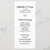 Rustic Hydrangea und Cowboy Boots Western Wedding Programm (Rückseite)