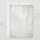 Rustic Hydrangeas Floral Elegant Baby Dusche Einladung (Rückseite)