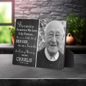 Rustic in loving memory Foto Remembrance Fotoplatte