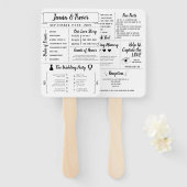 Rustic Infographic Fun Program Fächer (Vorne und Hinten)