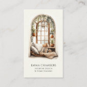 Rustic Interior Designer Home Stager Visitenkarte (Vorderseite)