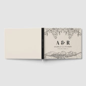 Rustic Ivory Vineyard Napa Valley Winery Wedding Gästebuch (Voll)