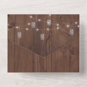 Rustic Jar in einer Hochzeit Einladung (Rückseite)