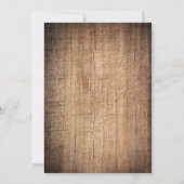 Rustic Jar Sunflower Wood Wedding Einladungen (Rückseite)