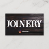 Rustic Joinery African Blackwood Besuch Visitenkarte (Rückseite)