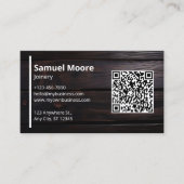 Rustic Joinery African Blackwood Besuch Visitenkarte (Vorderseite)