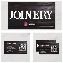 Rustic Joinery African Blackwood Besuch Visitenkarte