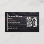 Rustic Joinery African Blackwood Visitenkarte (Vorderseite)