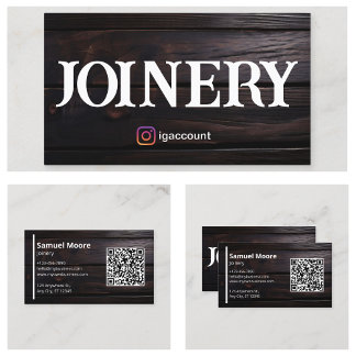 Rustic Joinery Afrikanisches Ebenholz Besuch Visitenkarte