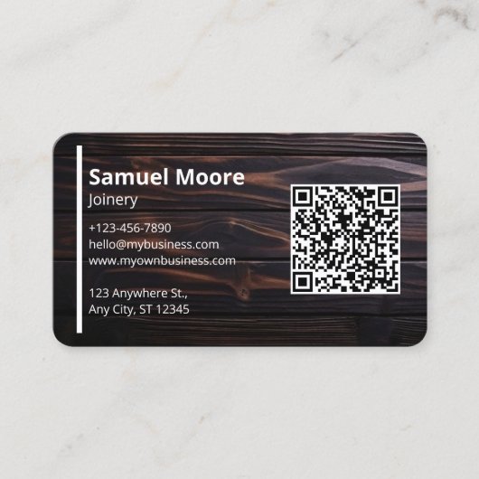 Rustic Joinery Visitenkarte (Vorderseite)