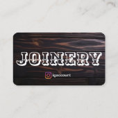 Rustic Joinery Visitenkarte (Rückseite)