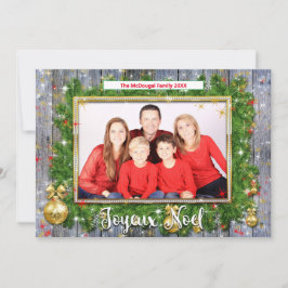 Rustic Joyeux Weihnachten Französisches Weihnachts