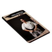 Rustic Karate Black Belt Wood Trading Card Magnet (Rechte Seite)
